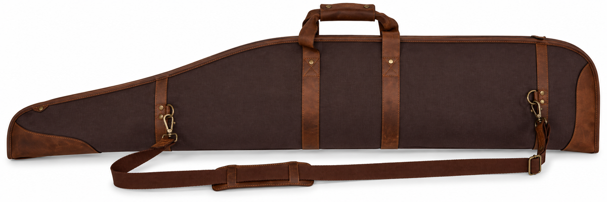 Waidmanns Leder/Canvas Futteral Amos Braun/Braun
