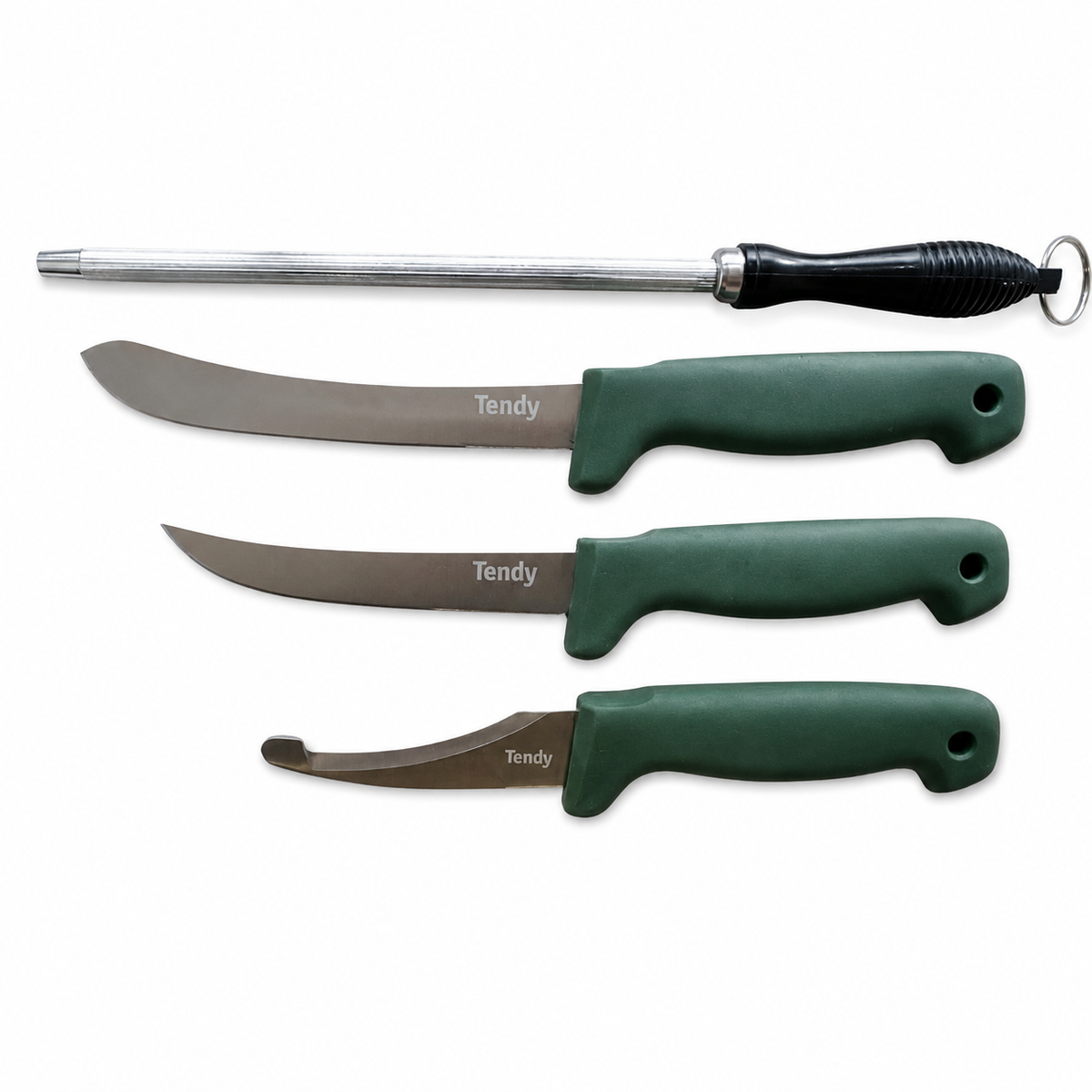 Tendy Messer-Schlachtset 3-teilig – komplett für die professionelle Wildverarbeitung