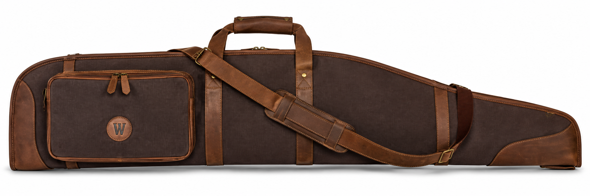 Waidmanns Leder/Canvas Futteral Amos Braun/Braun