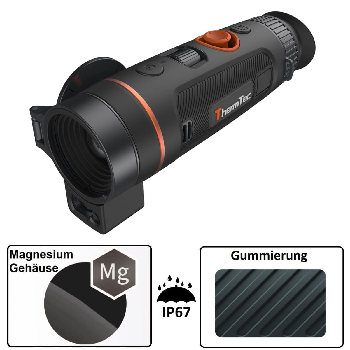 ThermTec WILD 635L mit LRF Wärmebild-Handgerät Monokular