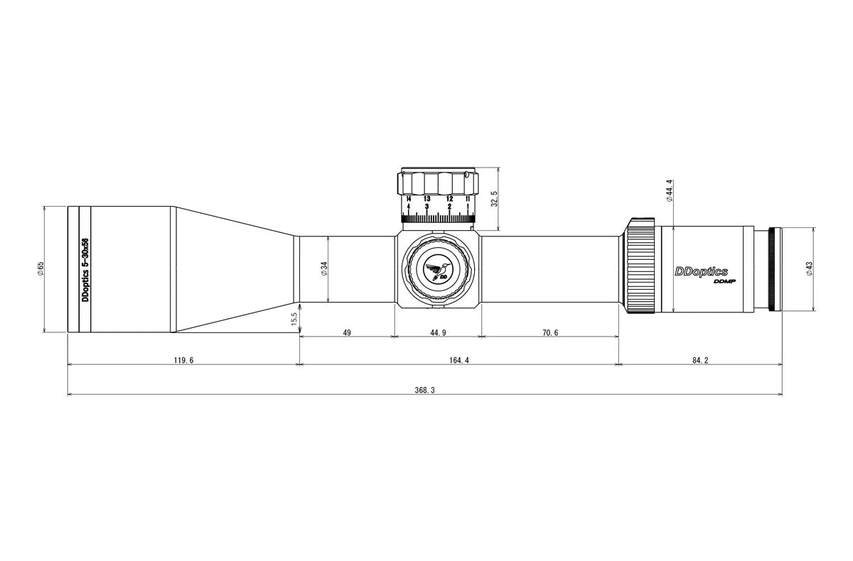 DDoptics DDMP V6 5-30x56 Long Range