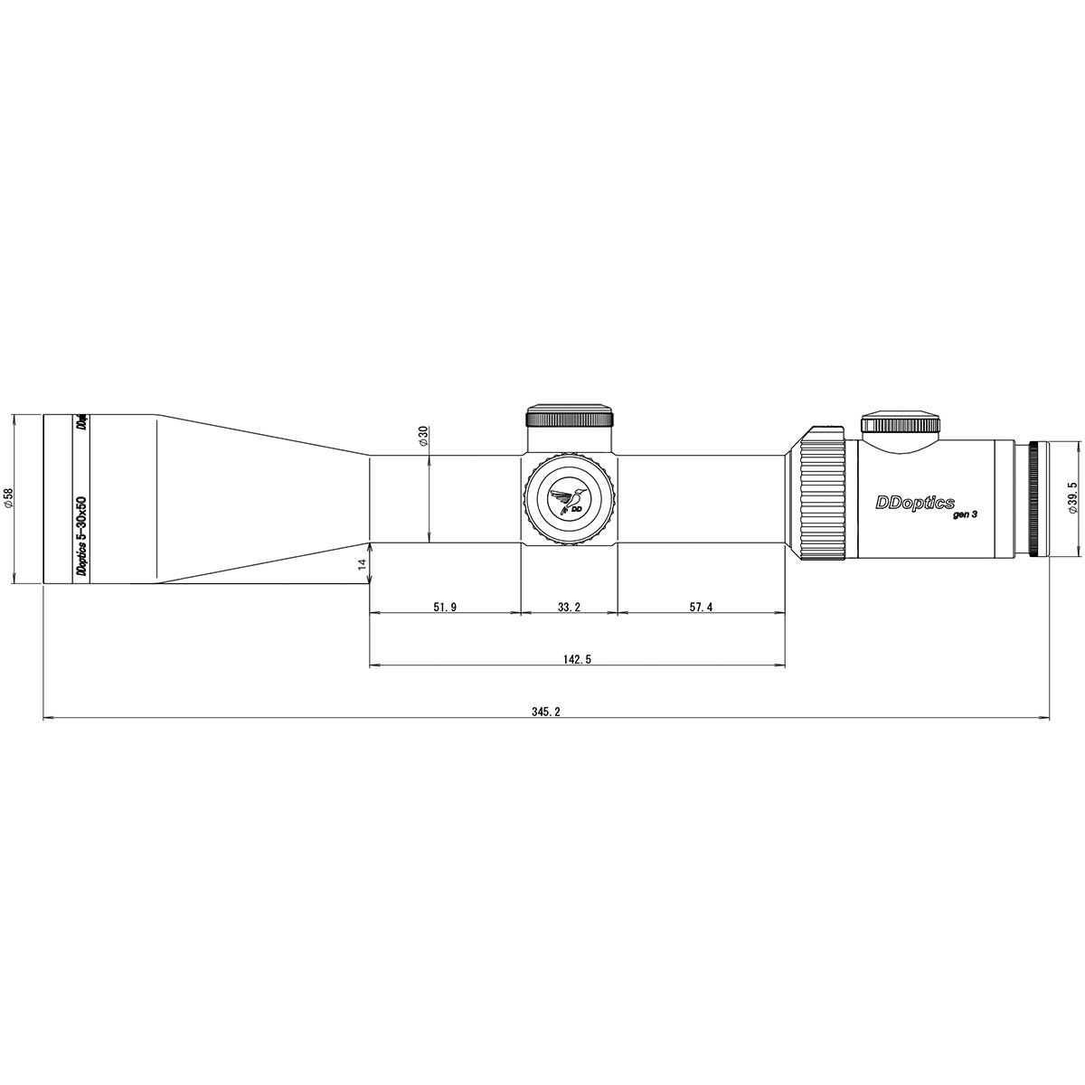 DDOptics Nighteagle V6 5-30x50 NFX | Gen3