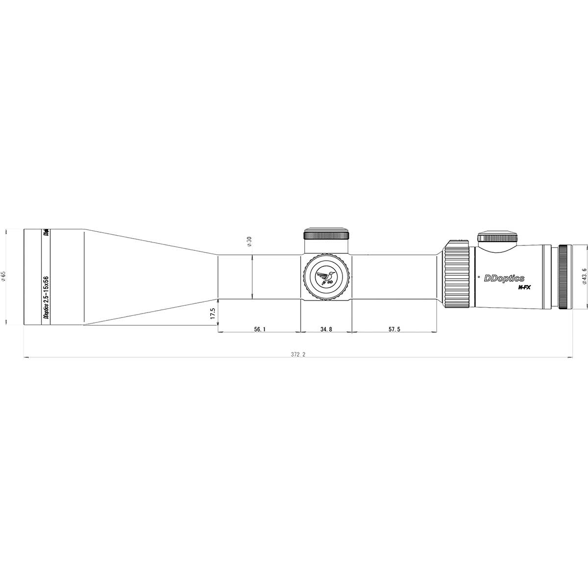 DDOptics Nighteagle V6 2,5-15x56 NFX | Gen3