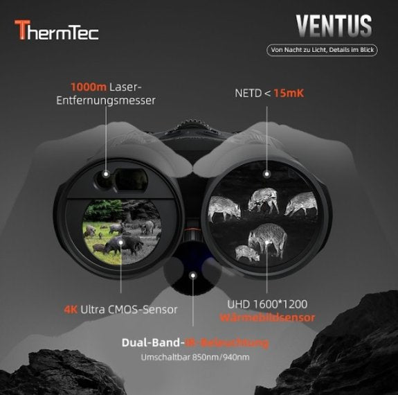 Thermtec Ventus 650L Wärmebild-Handgerät Binokular