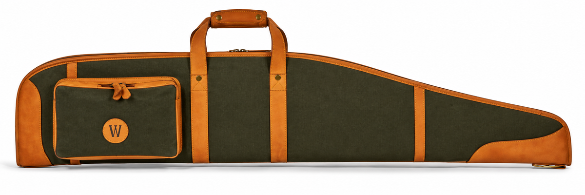 Waidmanns Leder/Canvas Futteral Atlas Cafe/Olive