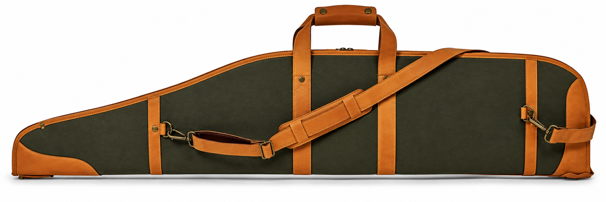 Waidmanns Leder/Canvas Futteral Atlas Cafe/Olive