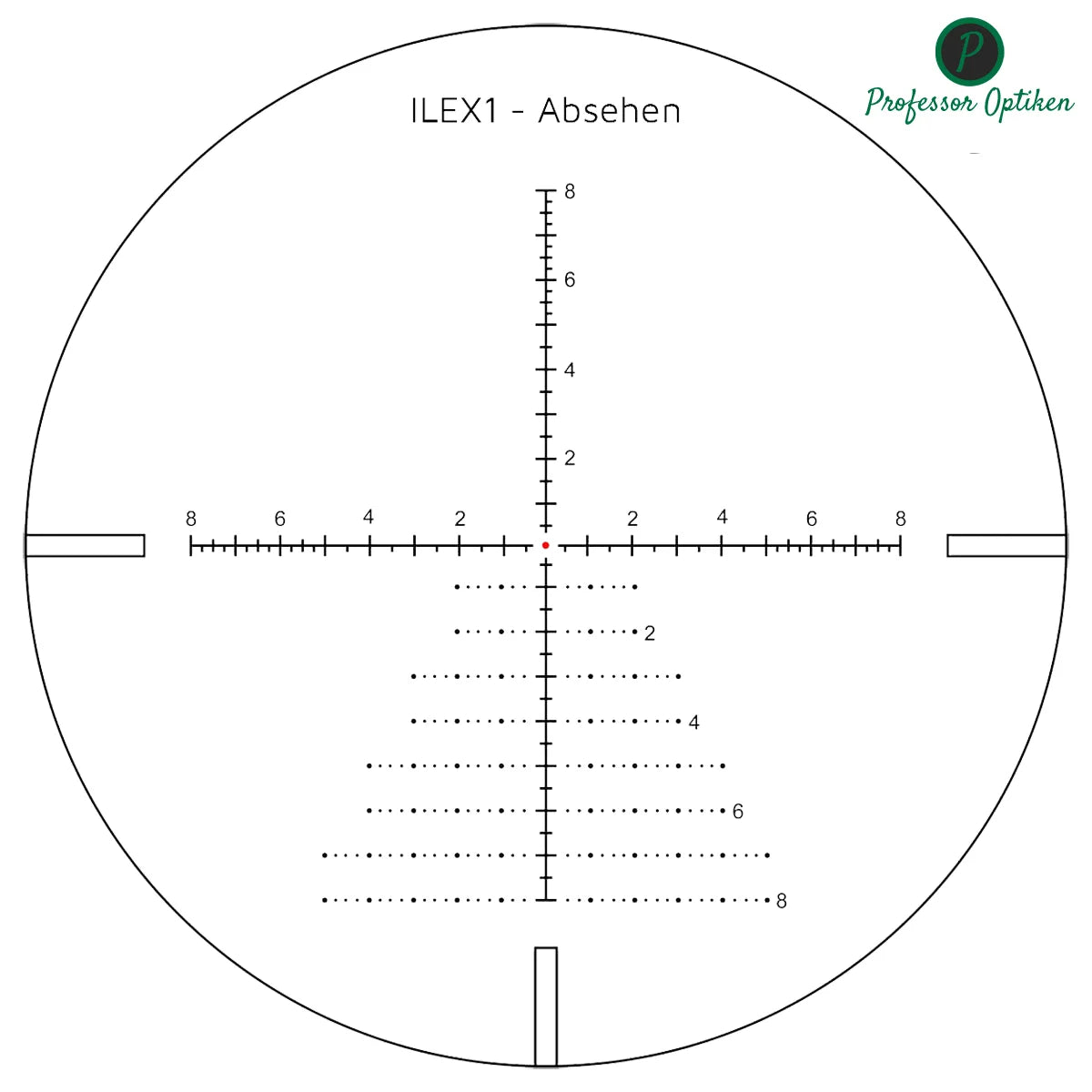 Professor Optiken Müritz 4–24x56 HD FFP – 34-mm-Tubus, ILEX 1 Absehen